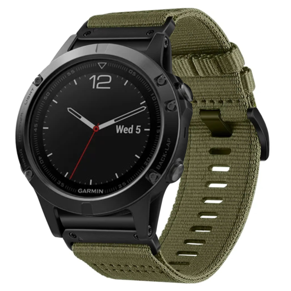 g.ny200.11 Green Camo Pro Seatbelt Two Piece Watch Band Strap for Garmin Fenix 5