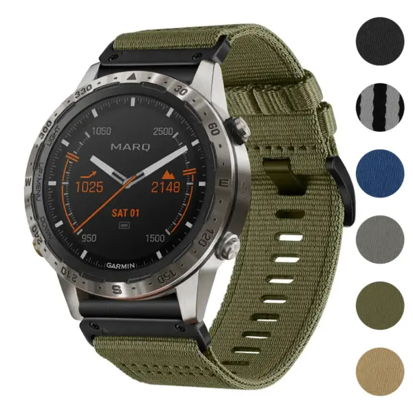 Pro Seatbelt Strap for Garmin MARQ Gen 2 features a durable design and is compatible with Garmin MARQ models. Available in multiple colors for a stylish look