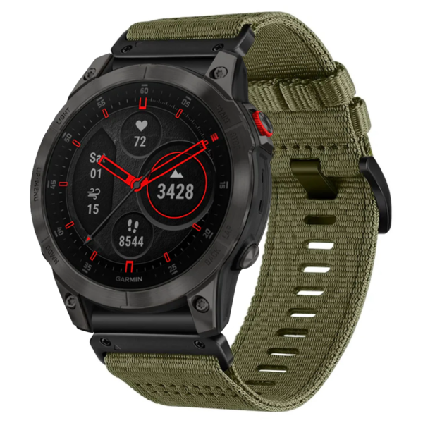 g.ny200.11 Green Camo Pro Seatbelt Two Piece Watch Band Strap for Garmin Epix Gen 2
