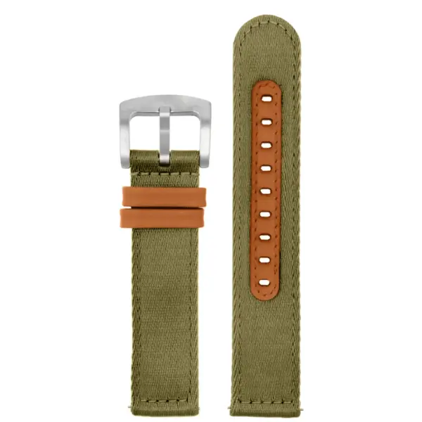 ny201.11.2 Up Green StrapsCo Two Piece Explorer Watch Band Strap 20mm 22mm