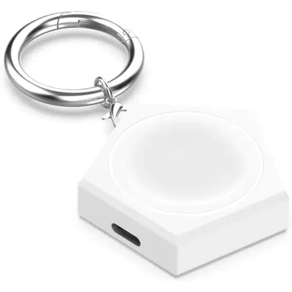a.ch7 White Portable Charger for Apple Watch