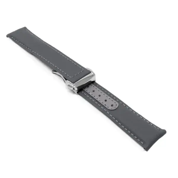 kd8.7.7.ps Angle Grey Dassari Sailcloth Explorer Watch Band Strap with Deployant Clasp 19mm 20mm 21mm 22mm new