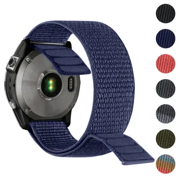 Hook and Loop Horizon Strap for Garmin Quatix 5, featuring a durable design and adjustable fit, available in various colors for personalized style