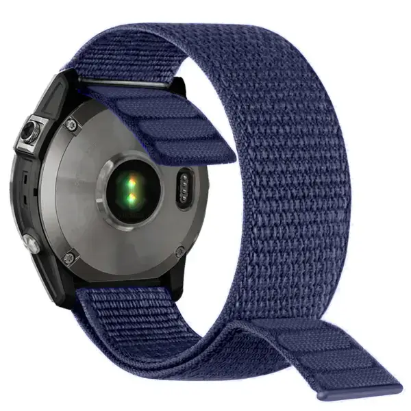 g.ny6a.5 Blue StrapsCo Hook and Loop Horizon Watch Band Strap For Garmin Devices