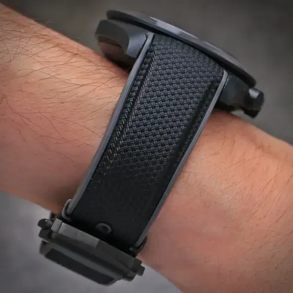 ms3 Wrist Fitted ColorBlock Watch Band Strap with Clasp for MoonSwatch & Omega Speedmaster 20mm Black