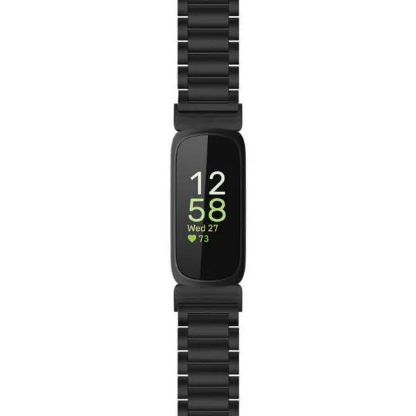 s.m8 Black StrapsCo Everyday Bracelet Watch Band Strap For Fitbit Inspire 3