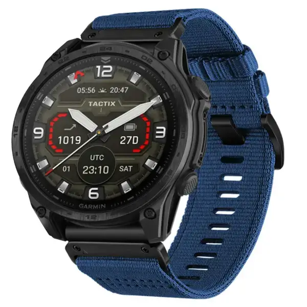g.ny200.5 Main Navy Pro Seatbelt Strap for Garmin Tactix 8 – 47mm