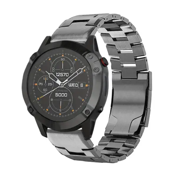 g.m14.gb Main Gunmetal StrapsCo Vented Titanium Bracelet for Garmin Approach S60
