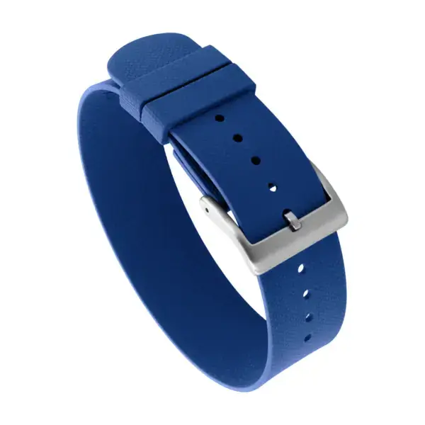 fk30.5 Main Blue DASSARI FKM Single Pass One Piece Watch Band Strap 20mm 22mm
