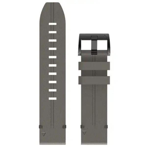 g.l12.7 Up Graphite Genuine Italian Leather Watch Band Strap for Garmin QuickFit Devices