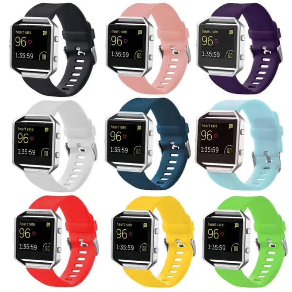 Explore our Silicone Band for Fitbit Blaze, available in multiple vibrant colors. Perfect for comfort and style, upgrade your fitness tracker with our durable watch straps from Ele Straps