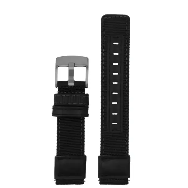 ks.ny2.1 Up Black StrapsCo Rugged Canvas Watch Band Strap 18mm 19mm 20mm 21mm 22mm