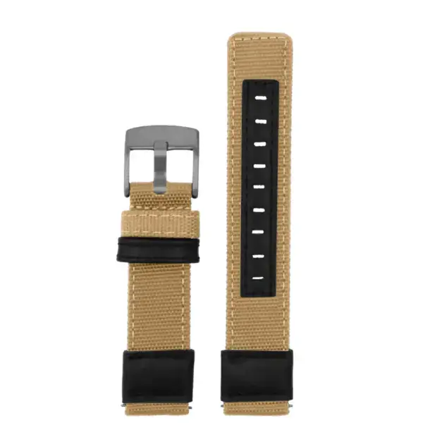 ks.ny2.3 Up Tan StrapsCo Rugged Canvas Watch Band Strap 18mm 19mm 20mm 21mm 22mm