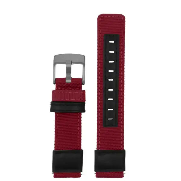 ks.ny2.6 Up Red StrapsCo Rugged Canvas Watch Band Strap 18mm 19mm 20mm 21mm 22mm