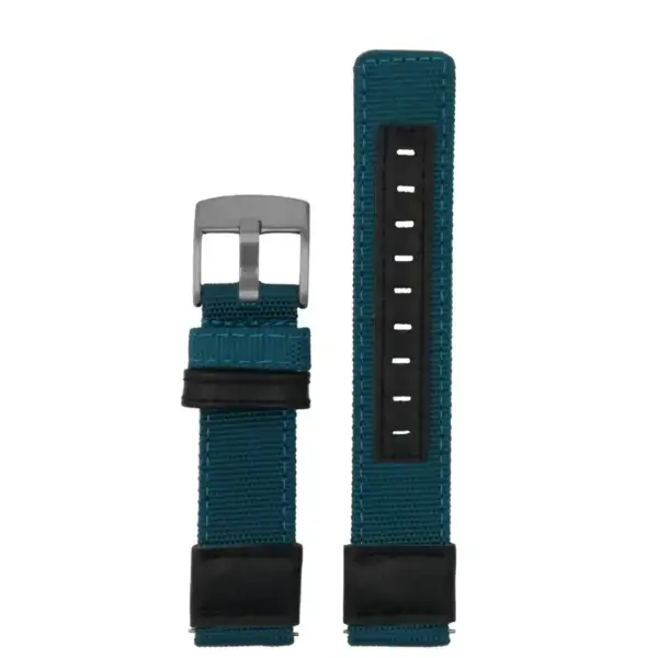 ks.ny2.11b Up Teal StrapsCo Rugged Canvas Watch Band Strap 18mm 19mm 20mm 21mm 22mm
