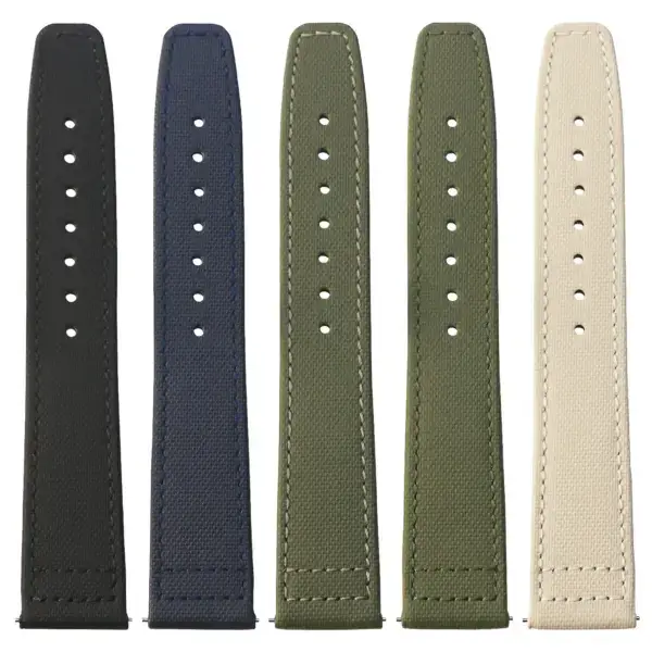 kd10 All Color Aviator Sailcloth Watch Band Strap 19mm 20mm 21mm 22mm