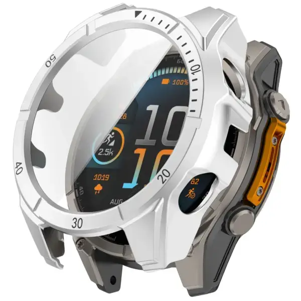 g.pc76.7.1 Silver & Black Main StrapsCo Protective Case for Garmin Tactix 8