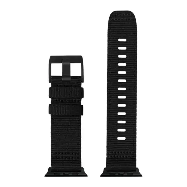 Up Midnight Black Pro Seatbelt Two Piece Watch Band Strap For Apple Watch