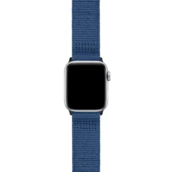 Navy Blue Pro Seatbelt Two Piece Watch Band Strap For Apple Watch