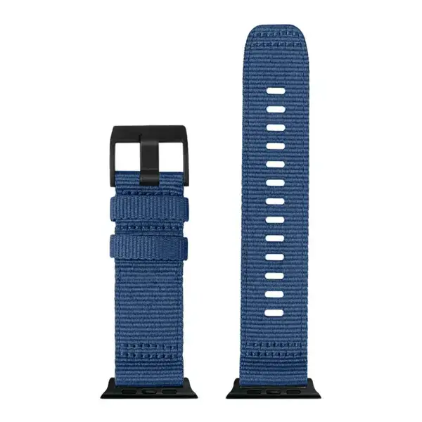 Up Navy Blue Pro Seatbelt Two Piece Watch Band Strap For Apple Watch