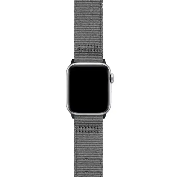 Slate Grey Pro Seatbelt Two Piece Watch Band Strap For Apple Watch