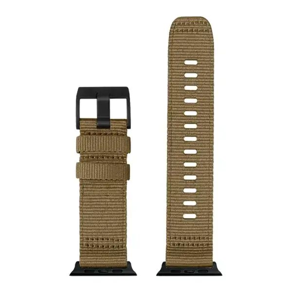 Up Khaki Camel Pro Seatbelt Two Piece Watch Band Strap For Apple Watch