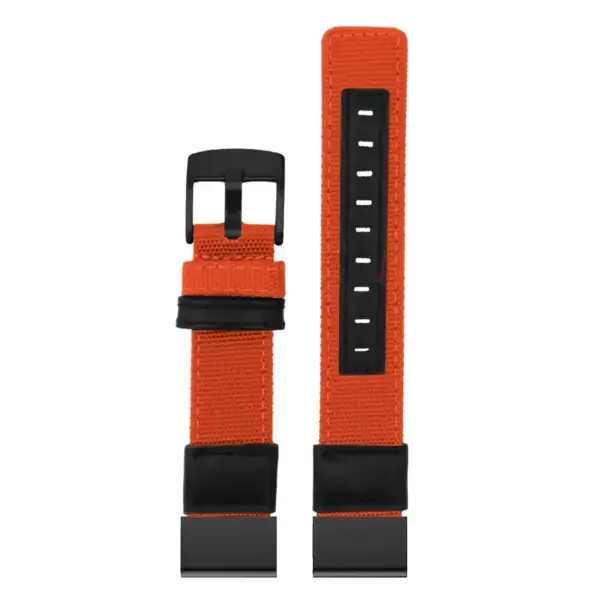g.ny2.13 Up Orange StrapsCo Rugged Canvas Watch Band Strap for Garmin Watches