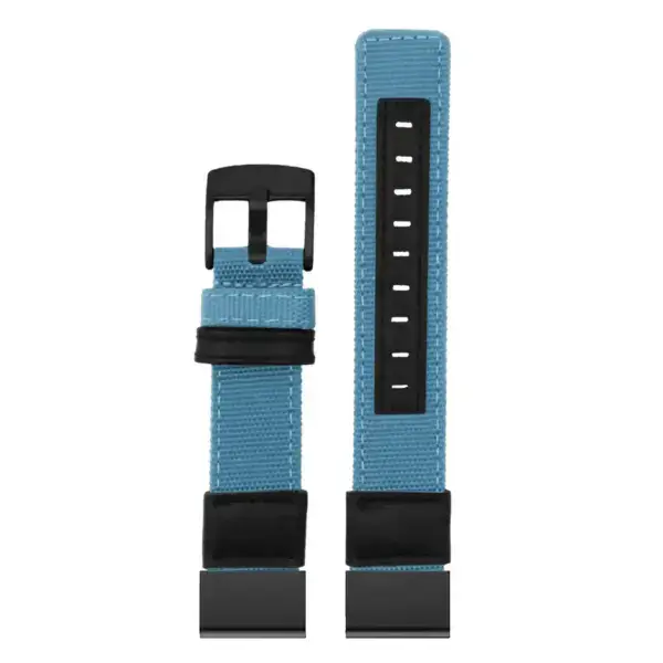 g.ny2.5b Up Light Blue StrapsCo Rugged Canvas Watch Band Strap for Garmin Watches