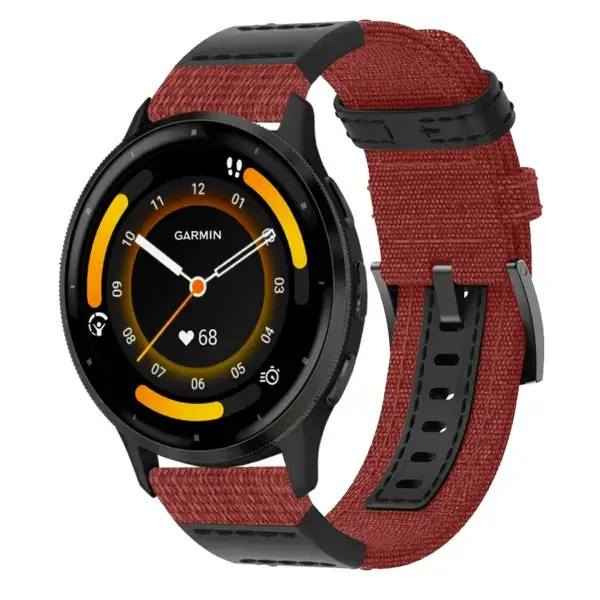 g.ny2.12 Main Canyon StrapsCo Rugged Canvas Watch Band Strap for Garmin Watches Quick Release
