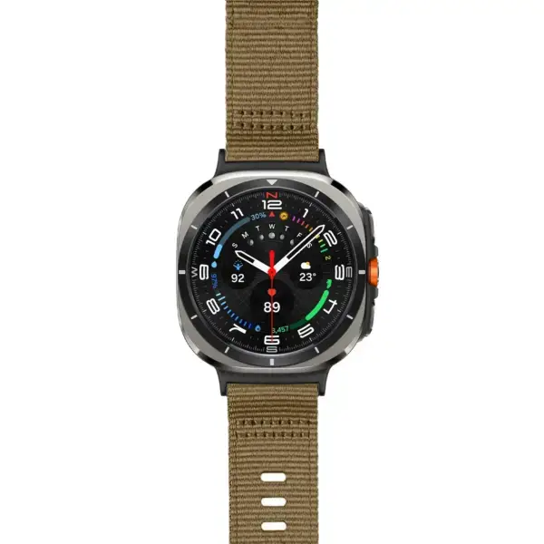 sl.ny200.17 Main Camel StrapsCo Pro Seatbelt Strap For Samsung Galaxy Watch Ultra