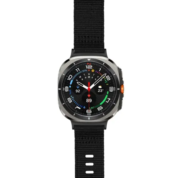 sl.ny200.1 Main Midnight StrapsCo Pro Seatbelt Strap For Samsung Galaxy Watch Ultra