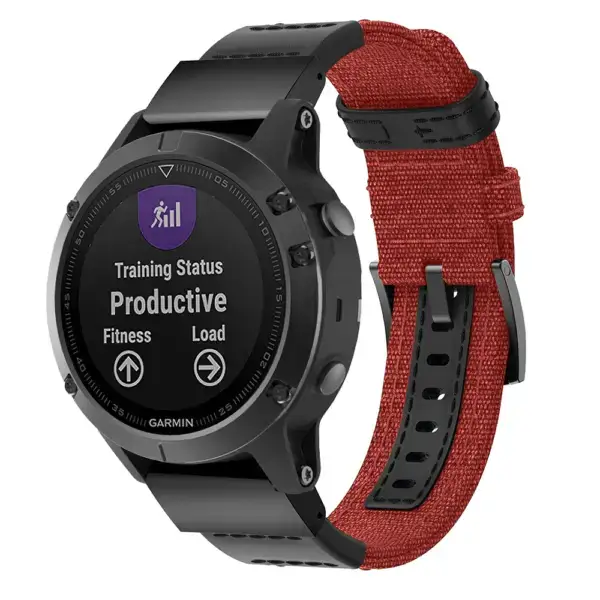 g.ny2.12 Main Canyon StrapsCo Rugged Canvas Watch Band Strap for Garmin Watches