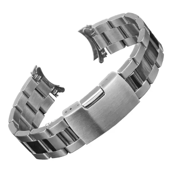 m.sk11.ss Round Silver StrapsCo Oyster Bracelet Watch Band Strap with Hollow Links For Seiko SNXS 19mm