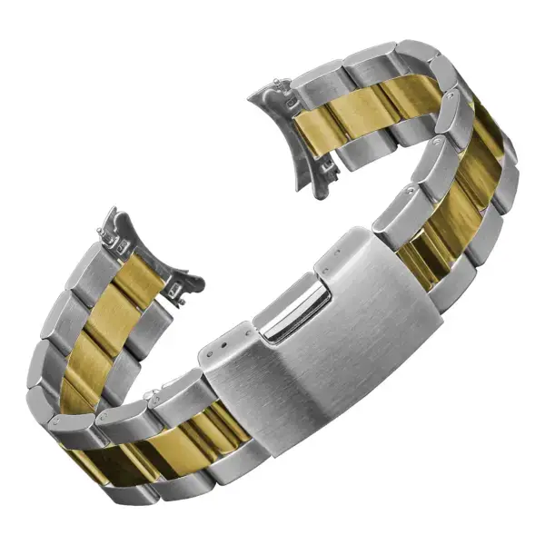 m.rx7.2t Main Two Tone StrapsCo Oyster Bracelet Watch Band Strap With Hollow Ends for Rolex hamilton khaki seiko alpinist omega speedmaster 20mm