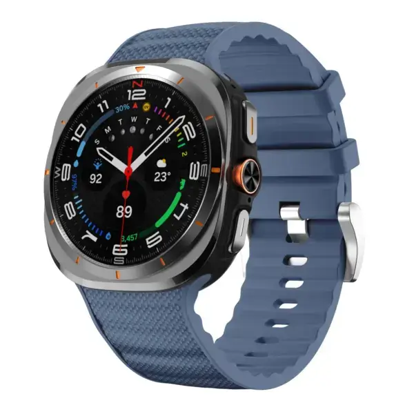 s.r43.5b Front Blue StrapsCo Endurance Watch Band Strap for Samsung Galaxy Watch Ultra