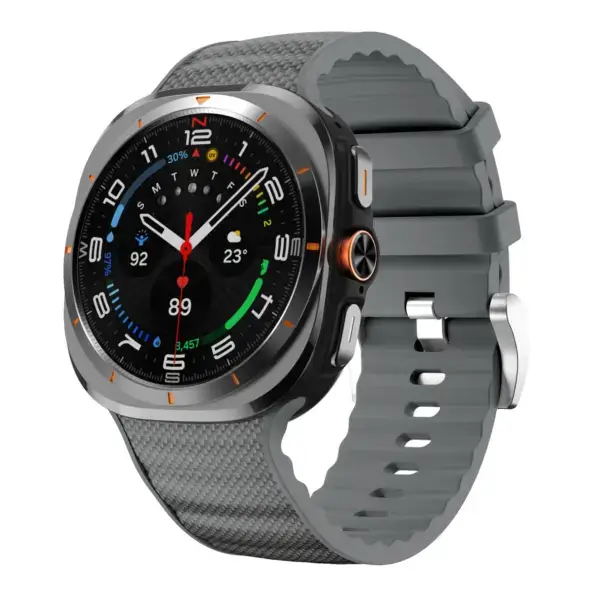 s.r43.7 Front Grey StrapsCo Endurance Watch Band Strap for Samsung Galaxy Watch Ultra