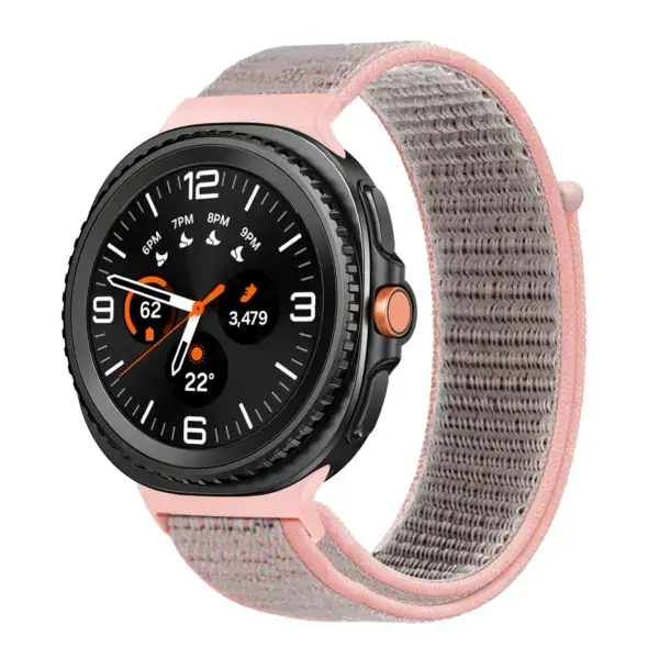 s.ny13.13 Main Pink StrapsCo Nylon Comfort Watch Band Strap For Samsung Galaxy Watch 8