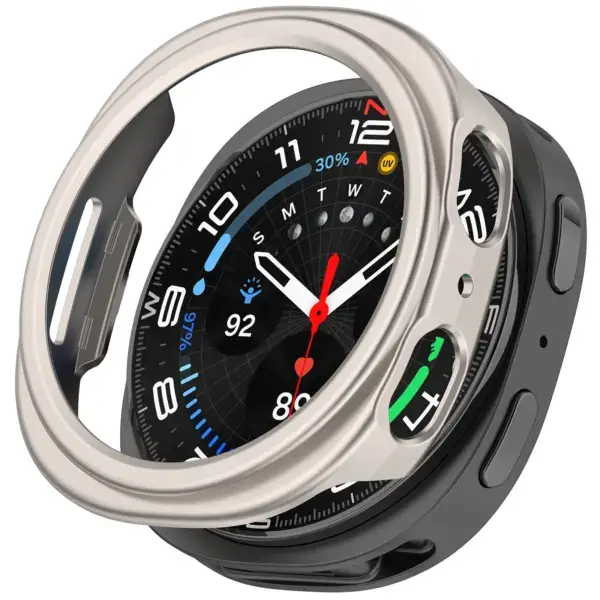 s.pc32.7 Silver StrapsCo Protective Case For Samsung Galaxy Watch 8