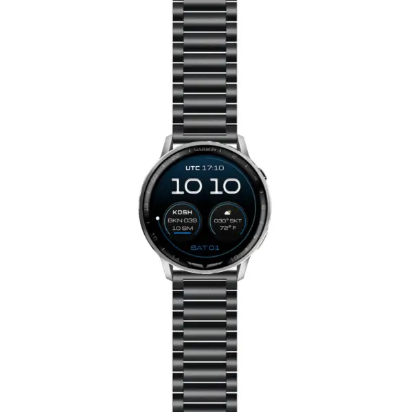 g.dax15.s.m8.mb Main Black Everyday Bracelet For Garmin D2 Air X15