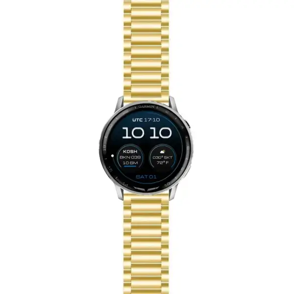 g.dax15.s.m8.yg Main Yellow Gold Everyday Bracelet For Garmin D2 Air X15