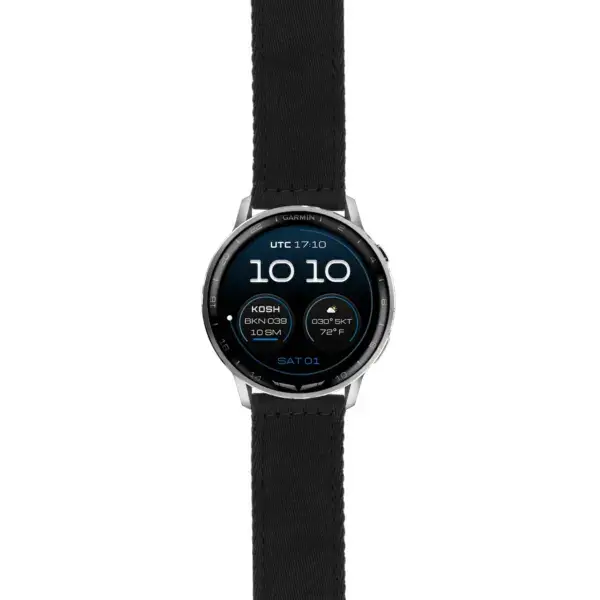 g.dax15.ny200.1 Main Midnight Pro Seatbelt Strap 22mm Quick Release Watch Band For Garmin D2 Air X15