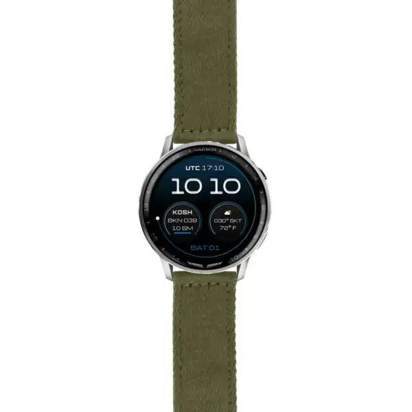 g.dax15.ny200.11 Main Cargo Pro Seatbelt Strap 22mm Quick Release Watch Band For Garmin D2 Air X15