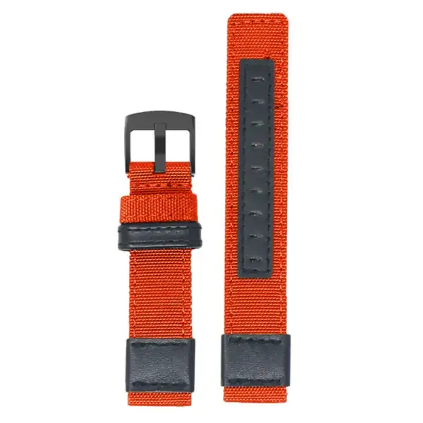 g.ny2.13 Up Orange StrapsCo Rugged Canvas Watch Band Strap for Garmin Watches Quick Release