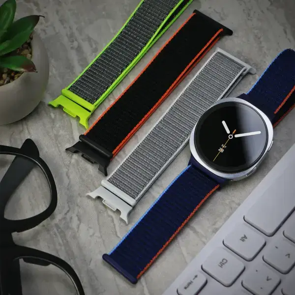 s.ny13 Flatlay StrapsCo Nylon Comfort Watch Band Strap For Samsung Galaxy Watch 8