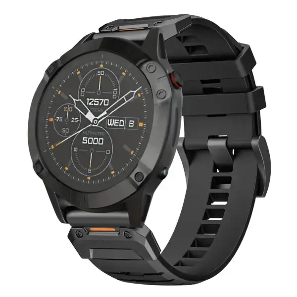 g.fk1.1 Main Obsidian StrapsCo Elite FKM Rubber QuickFit Watch Band Strap for Garmin Approach S60