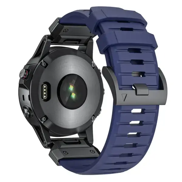 g.fk1.5 Back Midnight StrapsCo Elite FKM Rubber QuickFit 22 26 Watch Band Strap for Garmin Watches