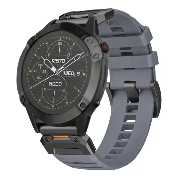 g.fk1.7 Main Slate StrapsCo Elite FKM Rubber QuickFit Watch Band Strap for Garmin Approach S60