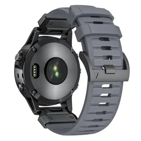 g.fk1.7 Back Slate StrapsCo Elite FKM Rubber QuickFit 22 26 Watch Band Strap for Garmin Watches