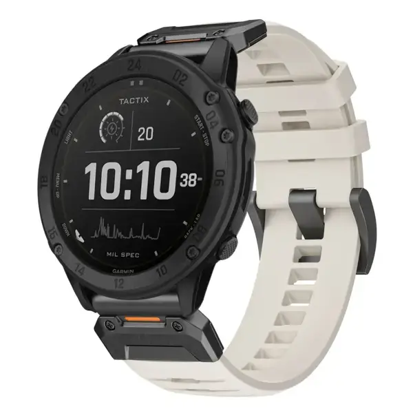 g.fk1.17 Main Arctic StrapsCo Elite FKM Rubber QuickFit Watch Band Strap for Garmin Tactix Delta