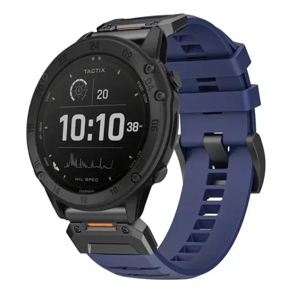 g.fk1.5 Main Midnight StrapsCo Elite FKM Rubber QuickFit Watch Band Strap for Garmin Tactix Delta